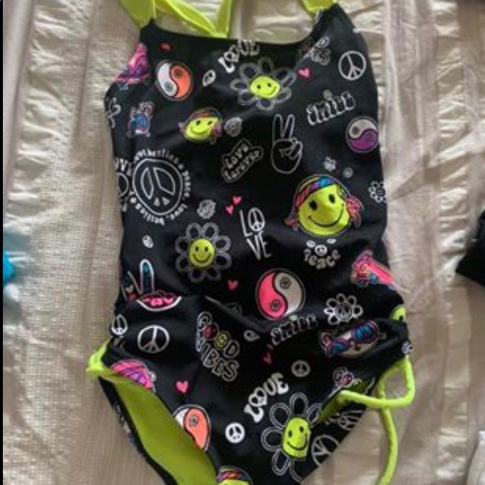 Justice one pc swimsuit size 10